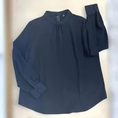 スタンドカラーブラウス
