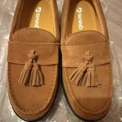 gravis ローファー　茶色　スエード