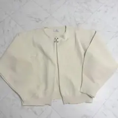 ◎ カーディガン ショート丈 アイボリー 長袖 ボレロ