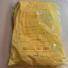 PEANUTS スヌーピー　バス型ポーチ イエロー　３点セット