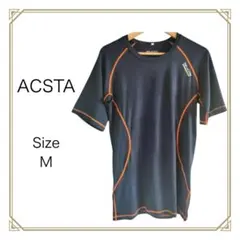 779 値段変更 ACSTA アクティブウェア Tシャツ ネイビー Mサイズ