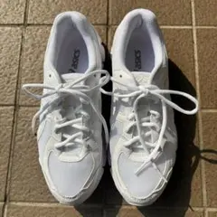 ASICS アシックス レ−ザービーム TKB106　ホワイト/ホワイト 25㎝