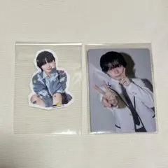 大西流星 なにわ男子 トレカ シール HARD WORK ファミクラストア盤