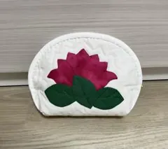 【一点もの】Grace レフア ハワイアンキルト 楕円ポーチ