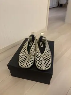 JIL SANDER メッシュ バレエシューズ ゴールド 37のサムネイル