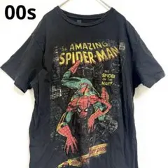 レア◎00s◎ヴィンテージ◎Tシャツ◎黒◎スパイダーマン◎アメコミ◎でかプリントのサムネイル