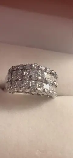 PT900 フルエタニティ ダイヤモンド リング 2.64CT - メルカリ