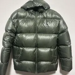 PUMA フード付きダウンジャケット オリーブグリーン