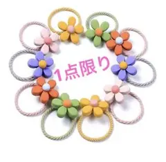 可愛いヘアゴム子供 髪ゴム 花 ヘアアクセサリー 女の子 髪飾り