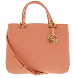 マイケルコース　ピンク レザートートバッグ ゴールド金具