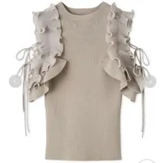 スナイデル　プリーツフリルニットプルオーバー　限定ショッパー付き