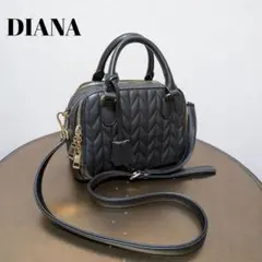 DIANA ダイアナ 2way キルティングバッグ ハンドバック 黒のサムネイル
