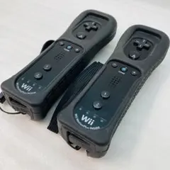 Wiiリモコン ブラック モーションプラス RVL-036 2個セット ム5