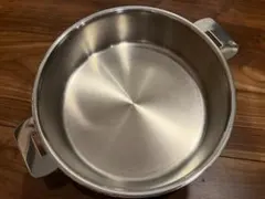 CHRISTELクリステル ステンレス中華鍋24cm＋ガラスドーム蓋2点セット①