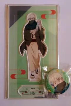 呪術廻戦　まるくじ　和装すたいる　狗巻棘　アクスタ　缶バッジ　セット