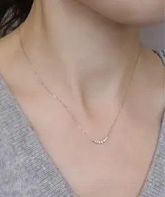 ヴァンドーム青山　K10PG ダイヤモンドネックレス