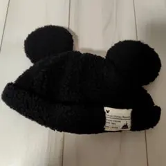 ディズニー　ボアキャップ　黒