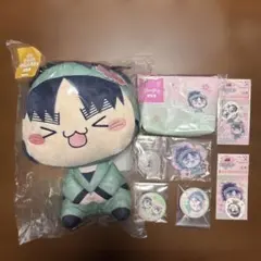 フリューくじ　忍たま乱太郎　桜もちぴこ　七松小平太セット　BIGぬいぐるみ