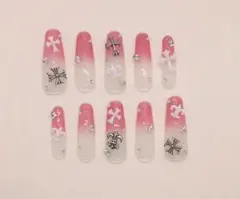 現品 ネイルチップ 量産型 地雷 平成女児 シズニルック y2k クロム ギャル