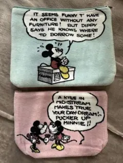 ミッキーマウス ポーチセット nano universe