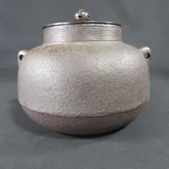 茶釜 竹 花 錆 茶道具 茶器 無銘 茶の湯 お稽古 - メルカリ