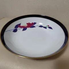 ★●香蘭社 皿 磁器 花柄 金彩 縁取り
