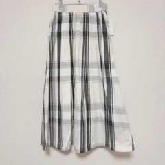 新品 terawear emu チェック柄フレアスカート しまむら てら Lのサムネイル