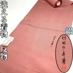 【着物と帯　時流】T41s◆洗える夏着物 反物◆羽田登喜男 さんび 絽 シルックのサムネイル