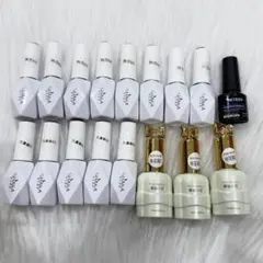 SHEIN ジェルネイル まとめ売り 17本 ミルキー/ちゅるん/くすみカラー