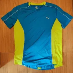 PUMA 半袖Tシャツ 青/黄　サイズL
