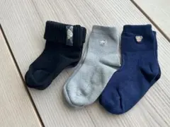 familiar ファミリア 他 キッズ靴下 3足セット キャラクター刺繍