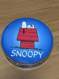 スヌーピー 円形金属缶