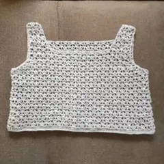 ライトグレーベスト♡ハンドメイド