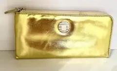 金運アップ　金色　ゴールド長財布のサムネイル