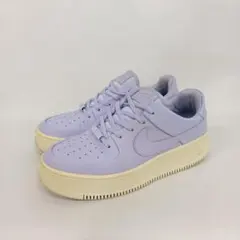 ナイキ/エアフォース1セージ/スニーカー/厚底/ロールエッジ/型押しロゴ24cm