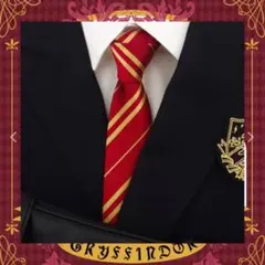 ハリーポッターネクタイ コスプレ 仮装 制服 ネクタイ USJ レッド