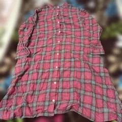 ユニクロ チェックロング丈ワンピース サイズ168