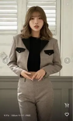 Darich チェック柄ショートジャケットのサムネイル