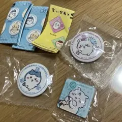 ちいかわ くら寿司 缶バッジ 2個セット バッチ ハチワレ モモンガ
