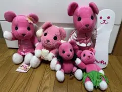 ポストペット　モモ　ぬいぐるみ　スピーカー　スノボ　チャイナ服　フラダンス　5点