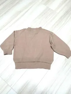 ペアマノン　ハンドステッチニット　ピンク　110