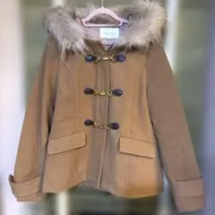 レディース ブラウン ダッフルコート M