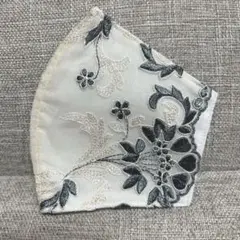 ★(new)ハンドメイド.マスクカバー(チュールレース✨)裏地→国産メッシュ