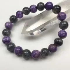 ⭐️高品質⭐️チャロアイト×ブラックルチル 8mm 内径17cm