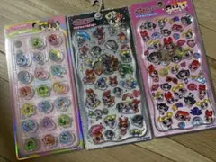 プチドロップステッカー　パワパフ　おはじき　3シートセット