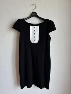 FOXEY 黒 半袖 ワンピース