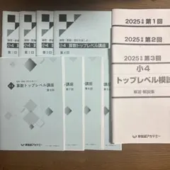 早稲田アカデミー 小4 算数トップレベル講座+トップレベル模試 2025