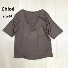 Chloé クロエ イタリア製 半袖 ロゴ カットソー 38のサムネイル