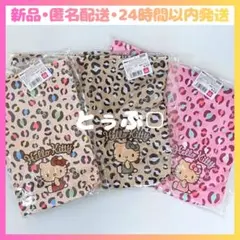 【新品】ハローキティ 底マチボアトートバッグ 3点セット ヒョウ柄 サンリオ