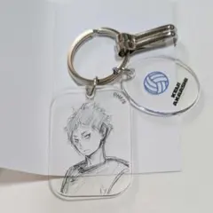 赤葦京治 ハイキュー ファンパーク クリアベースアクリルキーホルダー